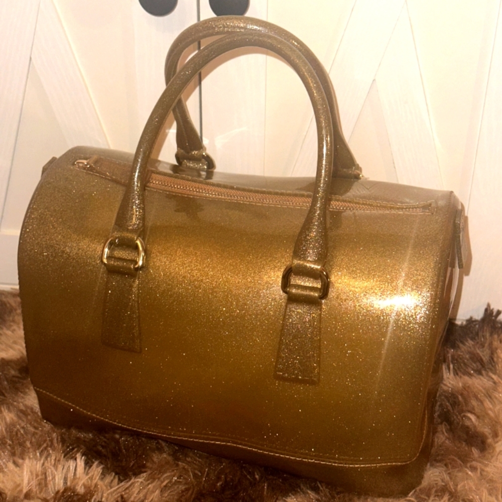 Brand New Stylish Glitter Mini Duffle Bag